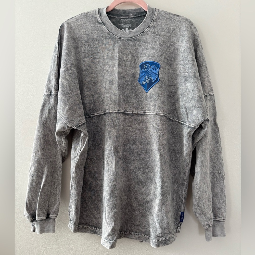 Harry Potter Ravenclaw Spirit Jersey Long Sleeve Grey Blue Medium